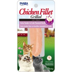 Inaba Chicken Fillet Grilled Cat Treat Extra Tender in Crab Flavored Broth - 0.9 oz