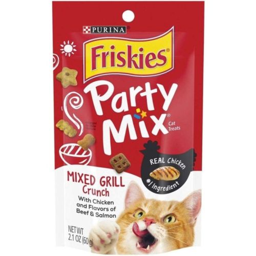 Friskies Party Mix Cat Treats - Mixed Grill Crunch - 2.1 oz Friskies Party Mix Cat Treats - Mixed Grill Crunch - 2.1 oz