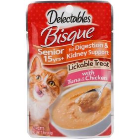 Hartz Delectables Bisque Senior Cat Treats - Tuna & Chicken - 1.4 oz