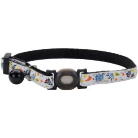 Coastal Pet Safe Cat Glow in the Dark Adjustable Collar Galaxy - 12in.L x 3/8in.W