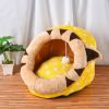 Pet Cat Warm Pet Bed, Kennel Tent House Pet Bed, Cat Bed Winter Super Soft Pet Bed for Dogs Kitten, Self Warming and Improved Sleep Pets Bed - Small