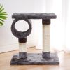 Cat Natural Sisal Scratching Post for Kitten Small Cats Activity Platform Interactive Playground - gray