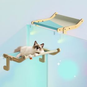 Mewoofun Cat Window Perch 4 Color Wooden Assembly Hanging Bed Cotton Canvas Easy Washable Multi-Ply Plywood New Dropshipping - Blue