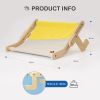 Mewoofun 5 Color Cat Pet Window Wooden Component Bed Hanging Cotton Canvas - yellow