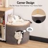 Wooden Cat House with 2 Removable Washable Cushions Cat Condo Sturdy Large Cave - WP035