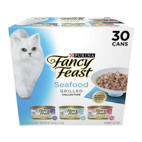 Purina Fancy Feast Gravy Wet Cat Food Variety Pack, 3 oz Cans (30 Pack) - Fancy Feast