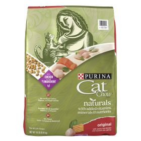 Purina Cat Chow Naturals Chicken & Salmon Original Dry Cat Food 18 lb Bag - Cat Chow