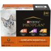 Purina Pro Plan Complete Essentials Wet Cat Food Variety Pack, 3 oz Cans (24 Pack) - Purina Pro Plan