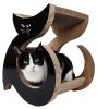 Pet Life Purresque Ultra Premium Fashion Designer Lounger Cat Scratcher - CTS4BK