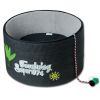 Touchcat 'Claw-ver Nest' Rounded Scratching Cat Bed w/ Teaser Toy - Black