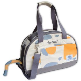 Touchcat 'Tote-Tails' Designer Airline Approved Collapsible Cat Carrier - White