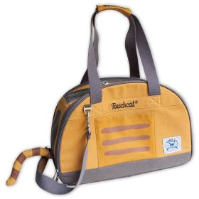 Touchcat 'Tote-Tails' Designer Airline Approved Collapsible Cat Carrier - Yellow