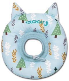 Touchcat 'Ringlet' Licking and Scratching Adjustable Pillow Cat Neck Protector - Blue - Small