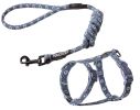 Touchcat 'Radi-Claw' Durable Cable Cat Harness and Leash Combo - Dark Grey - Small