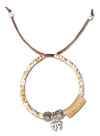 Touchcat Lucky Charms Designer Cable Necklace Cat Collar - Yellow - Brown