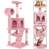 51" Cat Tree with Hammock and Scratching Post Tower - Pink