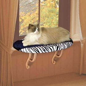 Pet Products Kitty Sill Unheated Gray 14 X 24 Inches - Zebray-14" x 24"