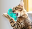 Pet Life 'Windmill' Rotating Suction Cup Spinning Cat Toy - Blue