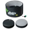 Touchcat 'Claw-ver Nest' Rounded Scratching Cat Bed w/ Teaser Toy - Black