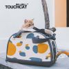 Touchcat 'Tote-Tails' Designer Airline Approved Collapsible Cat Carrier - Black