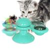 Pet Life 'Windmill' Rotating Suction Cup Spinning Cat Toy - Blue