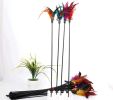 Cat Wand Stick Toy Color Vary Feather with Bell Teaser and Exerciser for Cat and Kitten - feather