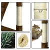 51" Cat Tree with Hammock and Scratching Post Tower - Brown