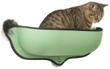 Pet Life 'Gravity-Lounge' Suction Cup Kitty Cat Lounger and Bed - Grey