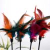 Cat Wand Stick Toy Color Vary Feather with Bell Teaser and Exerciser for Cat and Kitten - feather