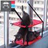 Pet Life 'Cat Laze' Suction Cupped Dual-Leveled Kitty Cat Lounger - Black