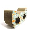 Cat Scratching Posts Cat Scratch Pad Cat Scratcher with Catnip Cat Toy Scratch Board Lounge Corrugated Cardboard with Natural Catnip Bell Ball Toy - c