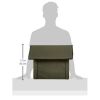 Outdoor Kitty House Cat Shelter (Unheated) Olive/Olive 19 X 22 X 17 Inches - Unheated-Gray