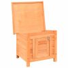 Cat House Solid Pine & Fir Wood 19.7"x18.1"x17.1" - Brown