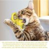 Cats Toy LED Spinner - Yellow