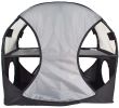 Pet Life Kitty-Play Obstacle Travel Collapsible Soft Folding Pet Cat House - Grey, Black