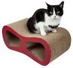 Pet Life Modiche Ultra Premium Modern Designer Lounger Cat Scratcher - Red