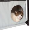 Pet Life Kitty-Square Obstacle Soft Folding Sturdy Play-Active Travel Collapsible Travel Pet Cat House Furniture - Black, White