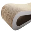 Cat-eyed Cat Scratcher and Lounge, Protect Furniture, Functional, Original Wood Color - Original Wood