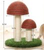 Cat Scratching Post Mushroom, Mini Tower Cat Scratcher Small Cat Tree House Training Toys for Kittens & Small Animals, Scratchers for Indoor Cats - gr