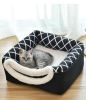 Pet Cat Bed Cube Indoor Cats House, Warm Small Kitten Nest Collapsible Cat Cave Cute Sleeping Mat Comfortable Cushion Cats Bed - XL