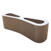 Cat-eyed Cat Scratcher and Lounge, Protect Furniture, Functional, Original Wood Color - Original Wood