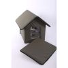 Outdoor Kitty House Cat Shelter (Unheated) Olive/Olive 19 X 22 X 17 Inches - Unheated-Olive