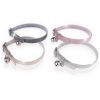 Pet Collar Kitten Collar Soft Leather Glittered PU Leather Material Pet Collar Adjustable Belt Collar - pink