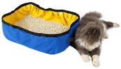 Pet Life 'Litter Go' Travel Folding Waterproof Kitty Cat Litterbox and Bath - Default