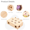 New MewooFun Cat Toys Interactive Whack-a-mole Solid Wood Toys for Indoor Cats Kitten Catch Mice Game US Stock Dropshippin WG320 - WG320