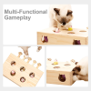 New MewooFun Cat Toys Interactive Whack-a-mole Solid Wood Toys for Indoor Cats Kitten Catch Mice Game US Stock Dropshippin WG320 - WG320