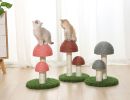 Cat Scratching Post Mushroom, Mini Tower Cat Scratcher Small Cat Tree House Training Toys for Kittens & Small Animals, Scratchers for Indoor Cats - gr