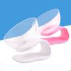 Cat Food Bowl Pet Feeding Bowl Elevated Feeder Bowl with Non-Slip Rubber Base - white