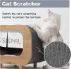 Mewoofun Wood Indoor Cat Shelter Furniture Large Cat House Cat Condo TV Cat Bed - QM010