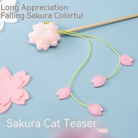 Sakura Cat Teaser Cat Relieving Stuffy Interactive Sound Toy (Option: Cherry Blossom Cat Teaser)